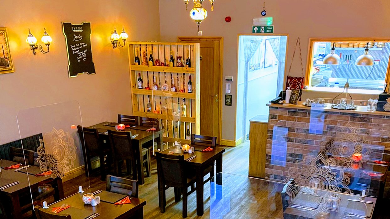 Interior at Lezzet Mediterranean Bistro